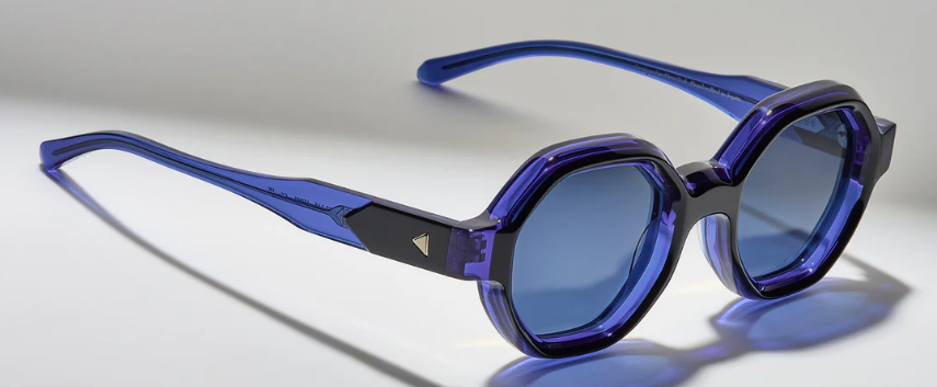 Alexander Daas - Press Dancer Sunglasses - LE001 Blackbird - Side View