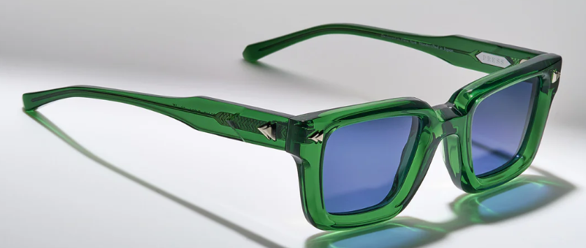 Alexander Daas - Press Electric Sunglasses - PU004 Grasshopper Silver - Side View