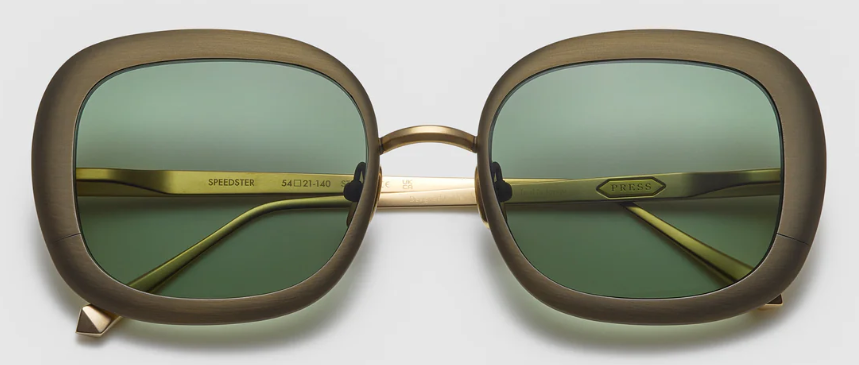 Alexander Daas - Press Speedster Sunglasses - Antique Gold Gold - G15 - Front View