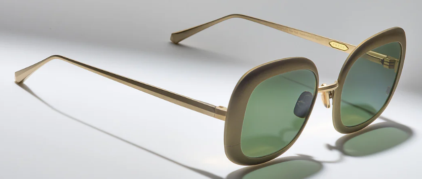 Alexander Daas - Press Speedster Sunglasses - Antique Gold Gold - G15 - Side View
