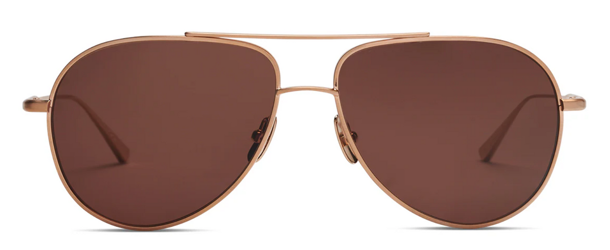 Alexander Daas - Salt Optics Dash Sunglasses - Brushed Honey Gold - Brown - Front View