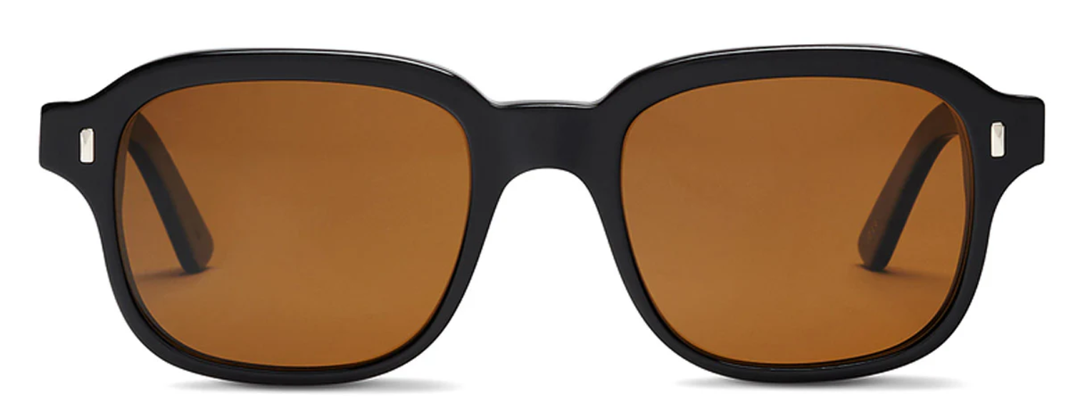 Alexander Daas - Salt Optics Teton Sunglasses - Black - Glass Brown Polar - Front View