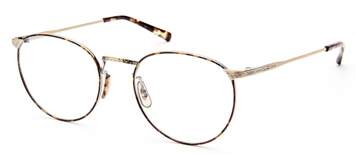 Alexander Daas - Salt Optics Brower Eyeglasses - Antique Gold - Side View