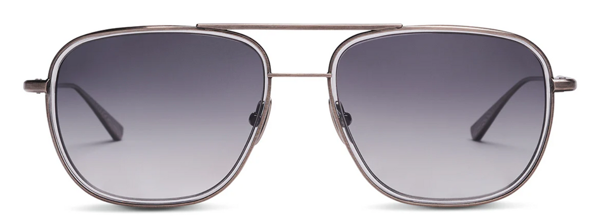 Alexander Daas - Salt Optics Colorado Sunglasses - Antique Silver - Smoke Grey - Front View