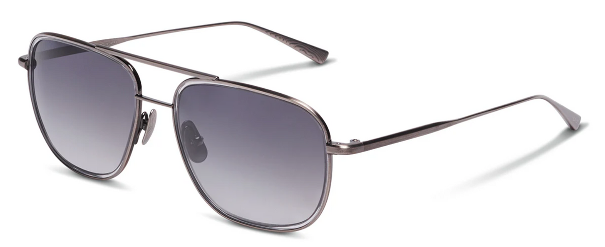 Alexander Daas - Salt Optics Colorado Sunglasses - Antique Silver - Smoke Grey - Side View