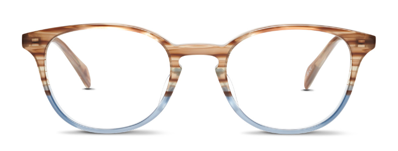 Alexander Daas - SALT Optics Tiffany Eyeglasses - Indigo Oak - Front View