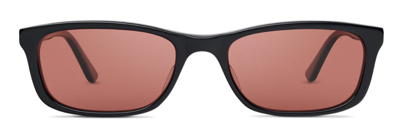 Alexander Daas - Salt Optics Walker Sunglasses - Black - Glass Crimson - Front View