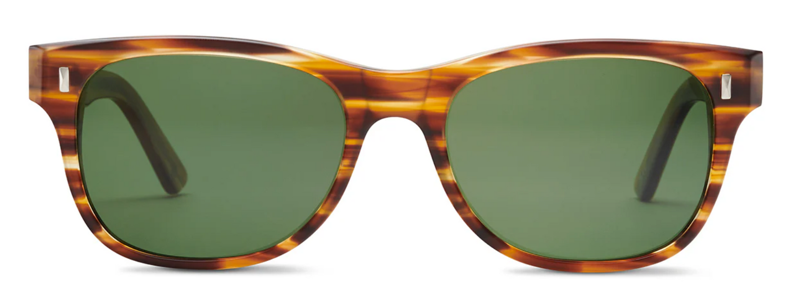 Alexander Daas - Salt Optics Yukon Sunglasses - Matte Woodgrain - Polarized Forest Grass - Front View