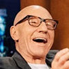 Sir Patrick Stewart wearing Alexander Daas Benjamin eyeglasses in Striated Tortoise on the Late Late Show with James Corden.