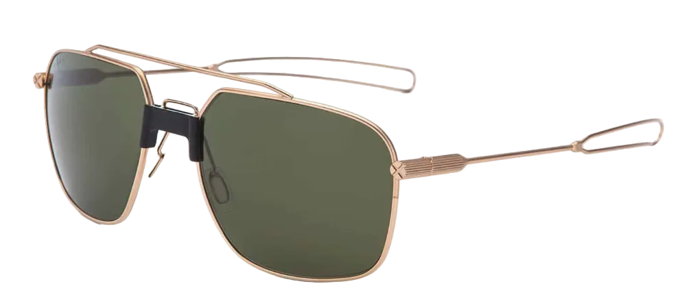 Alexander Daas - Tavat Dominator II Sunglasses - Gold - Vintage Grey - Side View