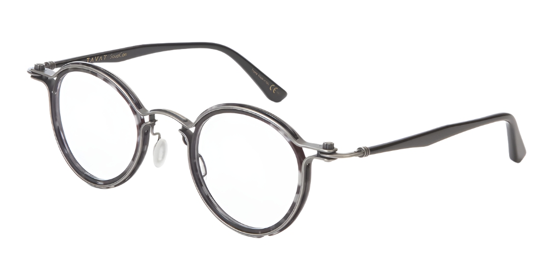 Alexander Daas - Tavat Pantos C 2.0 Eyeglasses - Light Gun Black Havana - Side View