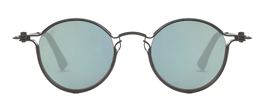 Alexander Daas - Tavat Pantos M SC105 Sunglasses - Black Chrome - Green Pearl Blue - Front View
