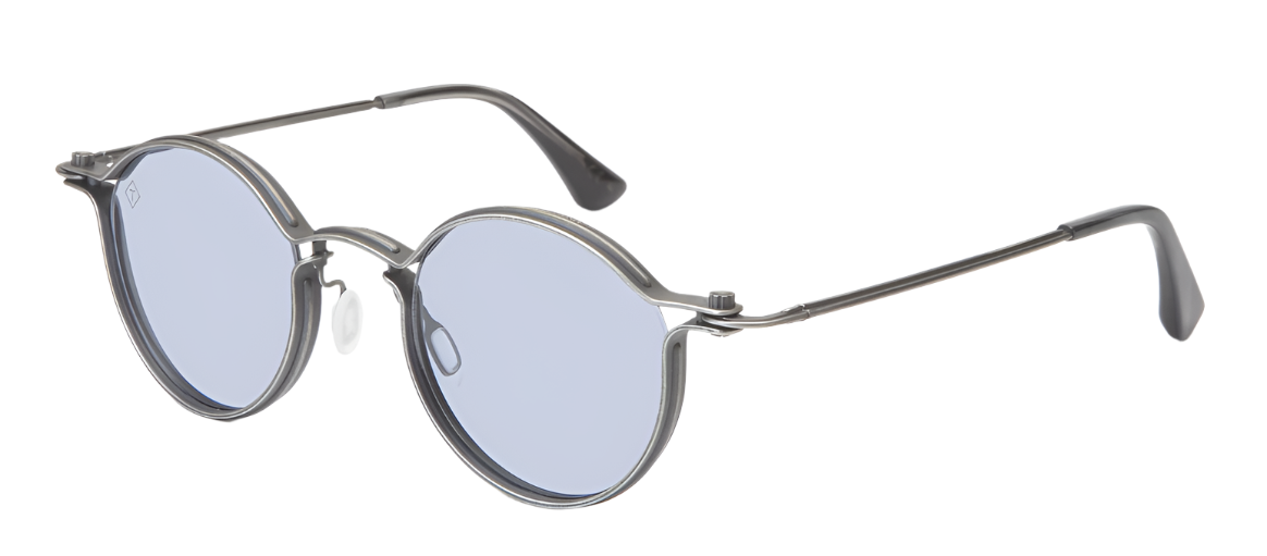 Alexander Daas - Tavat Pantos M SC105 Sunglasses - Light Gun - Sky Blue - Side View