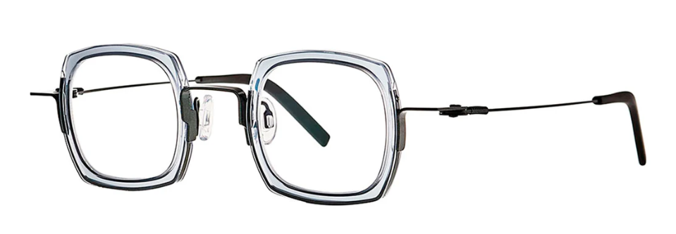 Alexander Daas - Theo Broccoli Eyeglasses - Smoke Grey British Racing Green - Side View