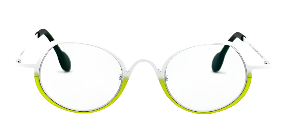 Alexander Daas - Theo Constantia Eyeglasses - 442 White to Yellow - Front View