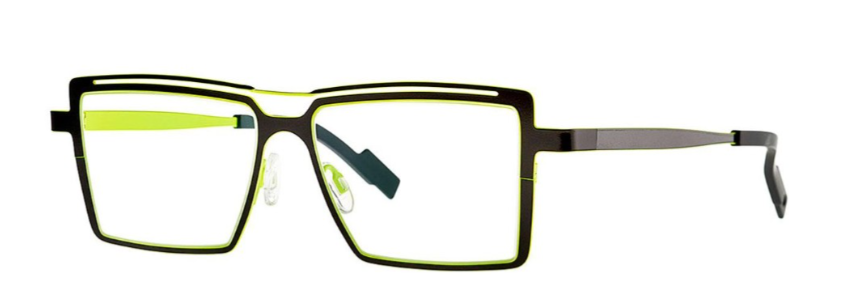 Alexander Daas - Theo Groove Eyeglasses - Black on Yellow - Side View