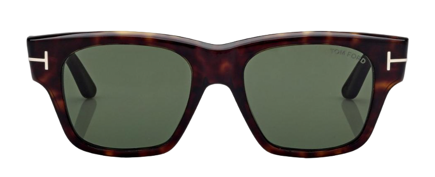 Alexander Daas - Tom Ford Caine FT1280 Sunglasses - 52N Dark Havana - G15 - Front View