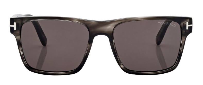 Alexander Daas - Tom Ford Calder FT1205 Sunglasses - 56A Grey Colored Havana - Grey - Front View