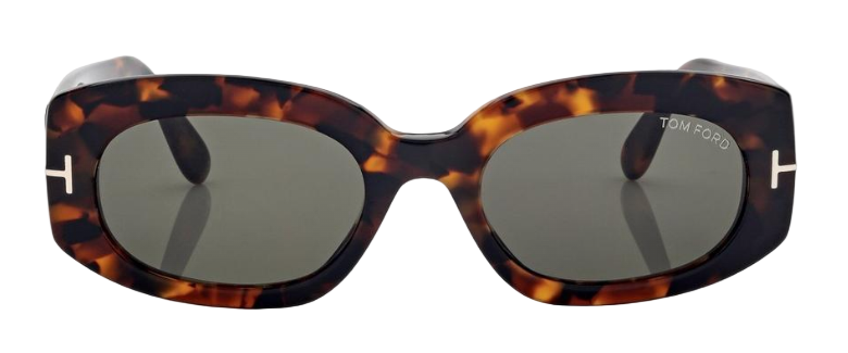 Alexander Daas - Tom Ford Cielle FT1187 Sunglasses - 52N Dark Havana - G15 - Front View