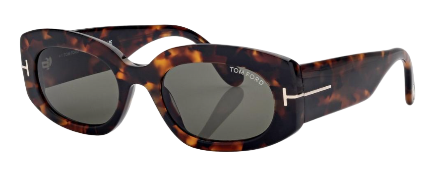 Alexander Daas - Tom Ford Cielle FT1187 Sunglasses - 52N Dark Havana - G15 - Side View
