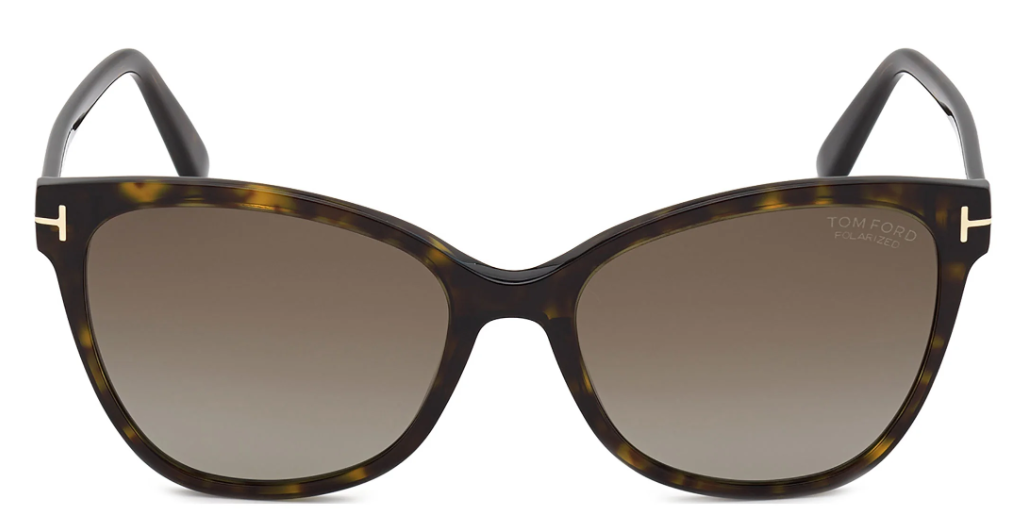 Alexander Daas - Tom Ford FT0844 Ani Sunglasses - 52H Dark Havana-Brown Polar - Front View