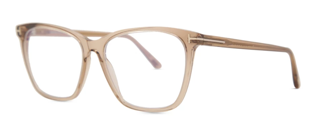 Alexander Daas - Tom Ford FT5762-B Eyeglasses - 045 Transparent Light Brown - Side View