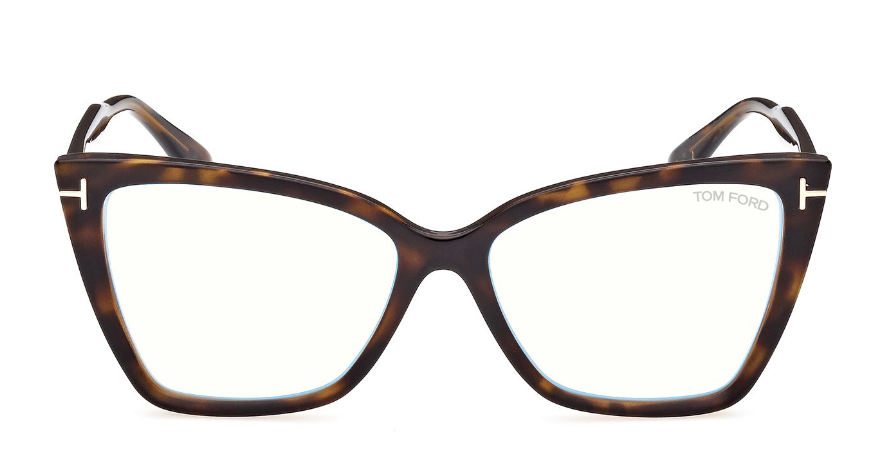 Alexander Daas - Tom Ford FT5844-B Eyeglasses - 052 Dark Tortoise - Front View