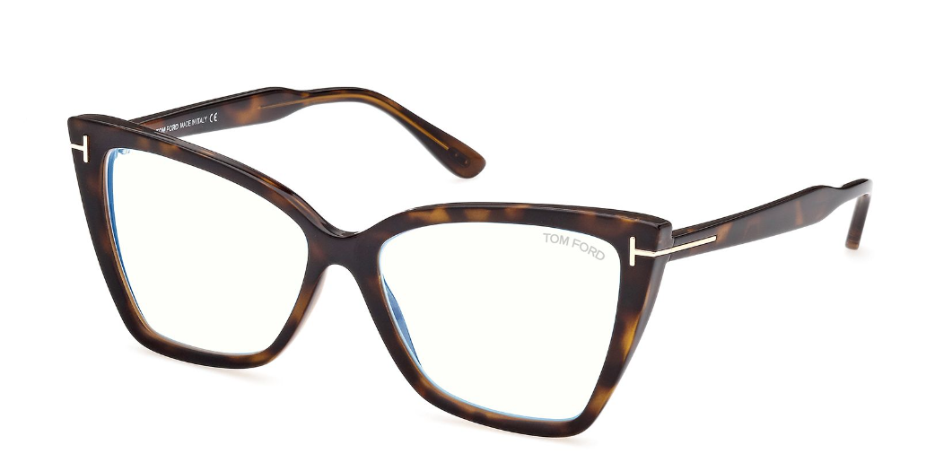Alexander Daas - Tom Ford FT5844-B Eyeglasses - 052 Dark Tortoise - Side View
