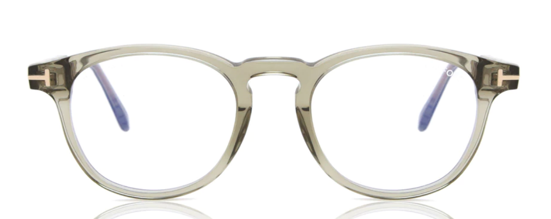 Alexander Daas - Tom Ford FT5891-B Eyeglasses - 095 Transparent Sage/Colored Havana - Front View