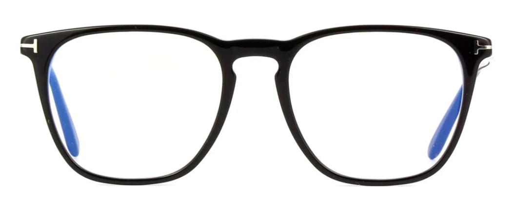 Alexander Daas - Tom Ford FT5937-B Eyeglasses - 001 Shiny Black - Front View