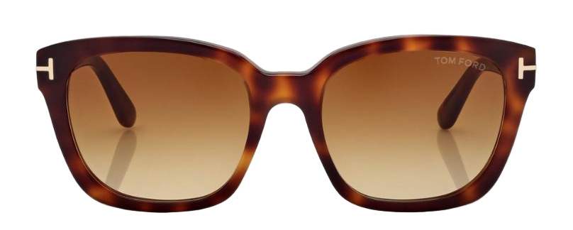 Alexander Daas - Tom Ford Haylay FT1216 Sunglasses - 53F Blonde Havana - Brown Gradient - Front View