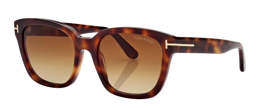 Alexander Daas - Tom Ford Haylay FT1216 Sunglasses - 53F Blonde Havana - Brown Gradient - Side View