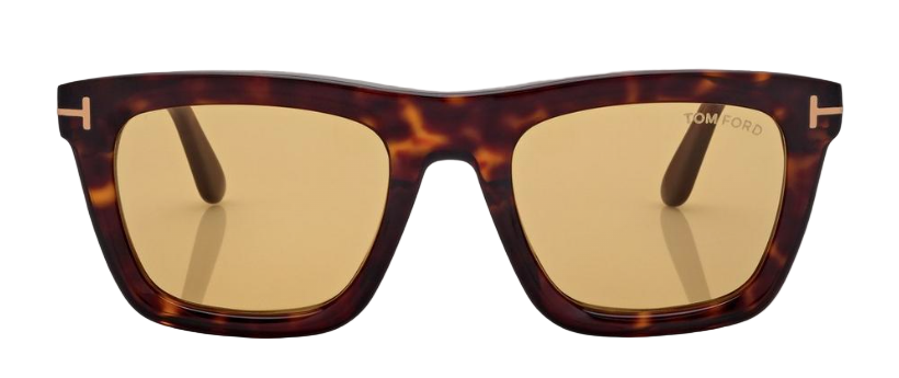Alexander Daas - Tom Ford Lelio FT1207 Sunglasses - 52E Dark Havana - Yellow - Front View
