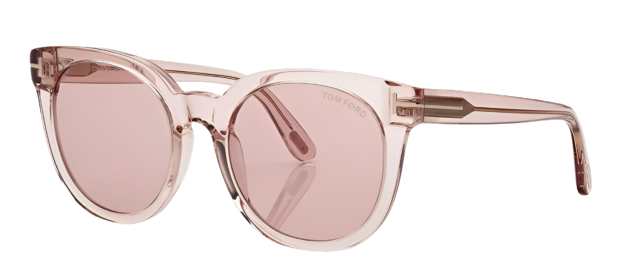 Alexander Daas - Tom Ford Moira FT1109 Sunglasses - Shiny Pink - Bordeaux - Side View