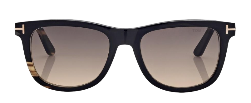 Alexander Daas - Tom Ford Private Collection FT1046-P Sunglasses - 64B Colored Horn - Gradient Smoke - Front View