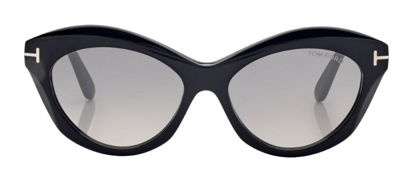 Alexander Daas - Tom Ford Toni FT1111 Sunglasses - 01D Black - Smoke - Front View