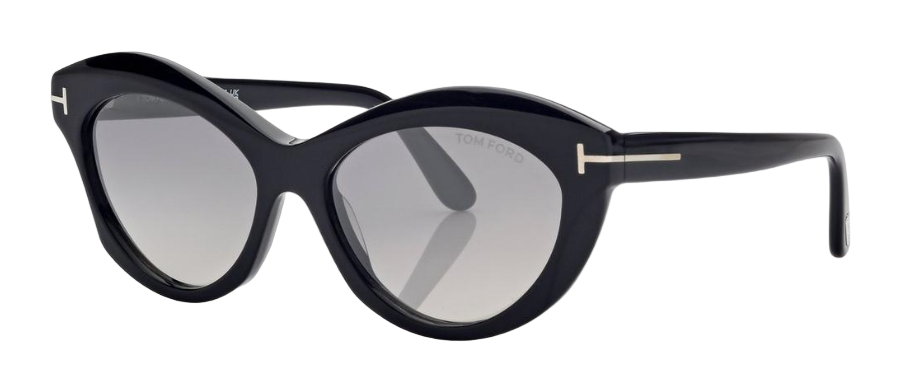 Alexander Daas - Tom Ford Toni FT1111 Sunglasses - 01D Black - Smoke - Side View