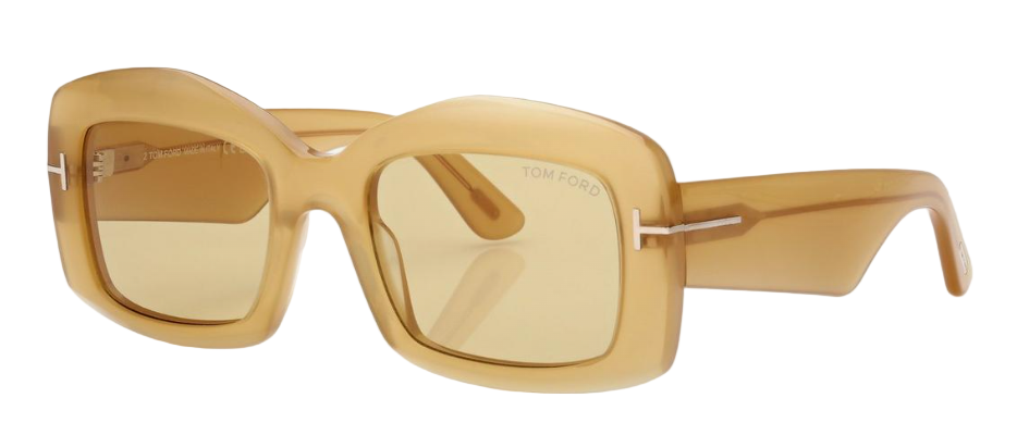 Alexander Daas - Tom Ford Venetia FT1218 Sunglasses - 39E Shiny Yellow - Wash Yellow - Side View