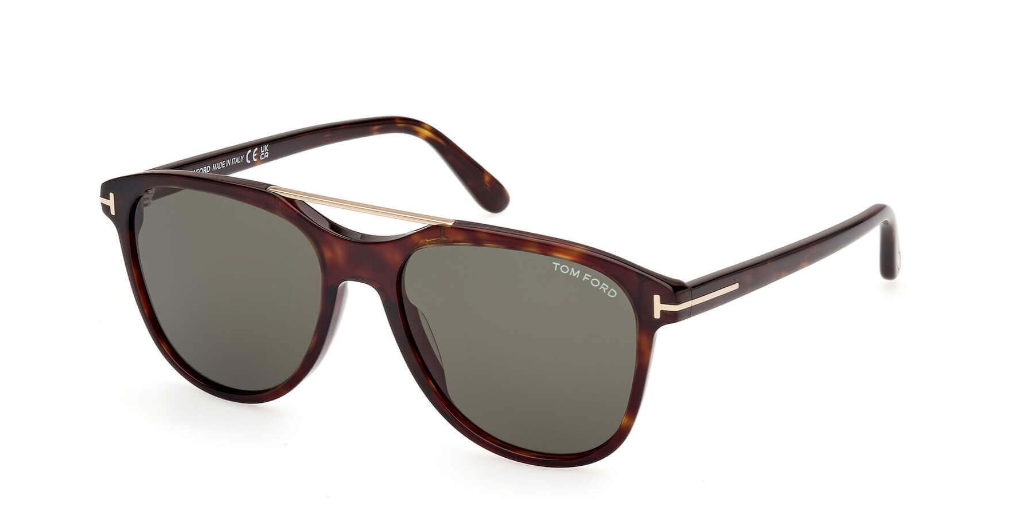 Alexander Daas - Tom Ford Damian FT1098 Sunglasses - 52N Dark Havana-G15 - Side View