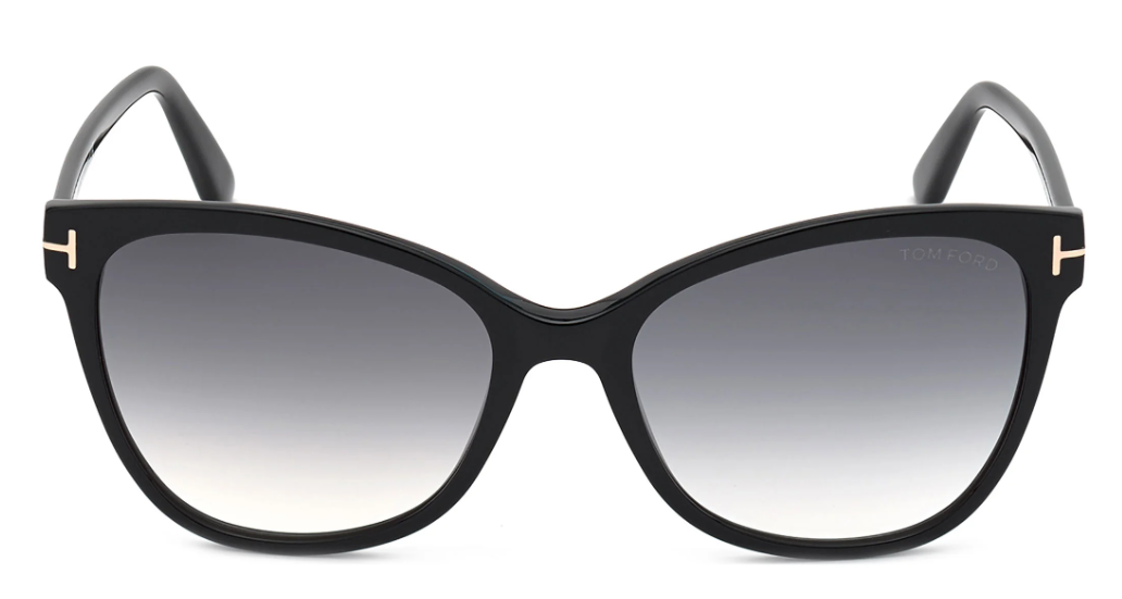 Alexander Daas - Tom Ford FT0844 Ani Sunglasses - 01B Black-Gradient Grey - Front View