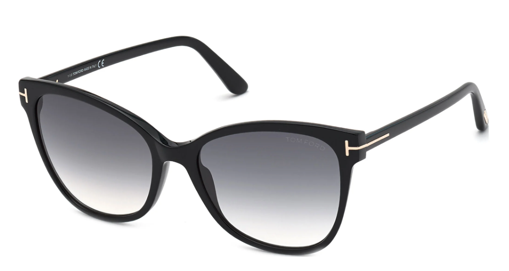 Alexander Daas - Tom Ford FT0844Ani Sunglasses - Black-Gradient Grey - Side View