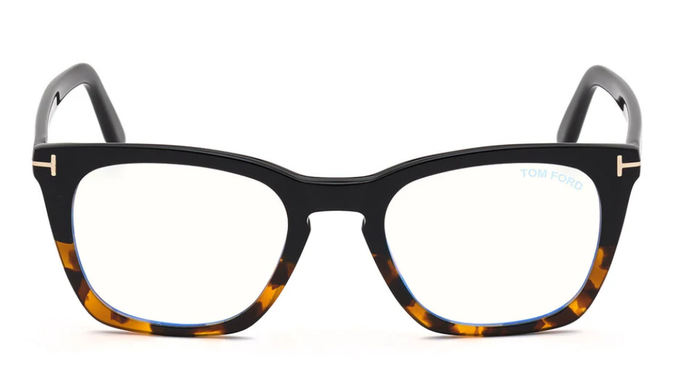 Alexander Daas - Tom Ford FT5736-B Eyeglasses - 005 Shiny Black-Vintage Havana - Front View