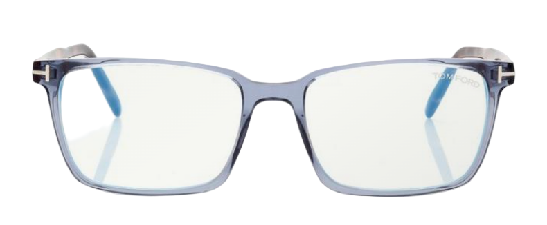 Alexander Daas - Tom Ford FT5802-B Eyeglasses - 090 Blue Crystal &amp; Havana - Front View