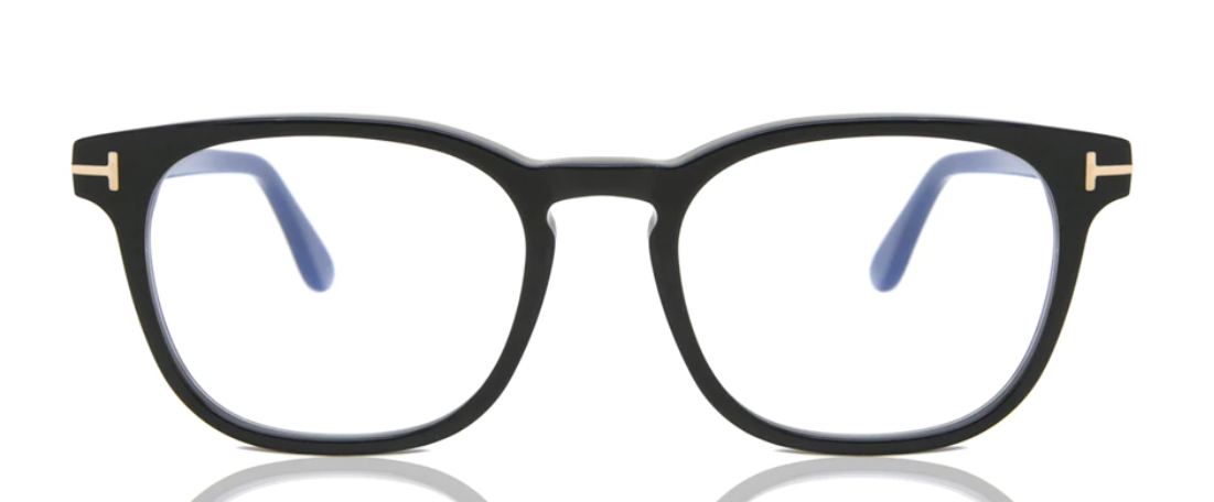 Alexander Daas - Tom Ford FT5868-B Eyeglasses - 001 Shiny Black - Front View