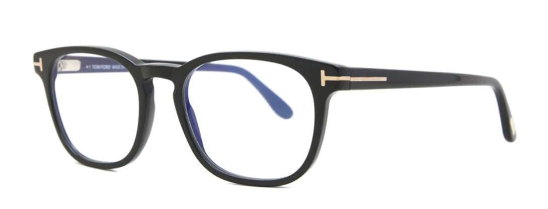 Alexander Daas - om Ford FT5868-B Eyeglasses - 005 Shiny Black - Side View