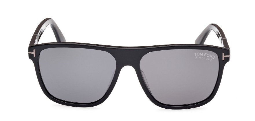 Alexander Daas - Tom Ford Frances FT1081-N Sunglasses - 01D Shiny Black-Grey Polar - Front View