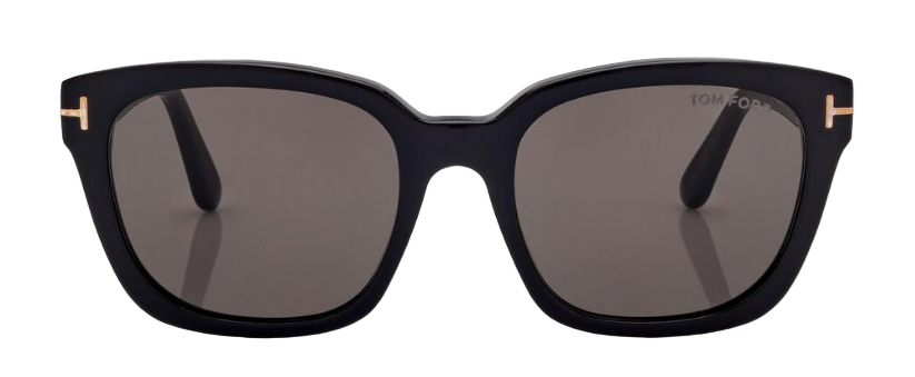 Alexander Daas - Tom Ford Haylay FT1216 Sunglasses - 01A Black - Dark Grey - Front View