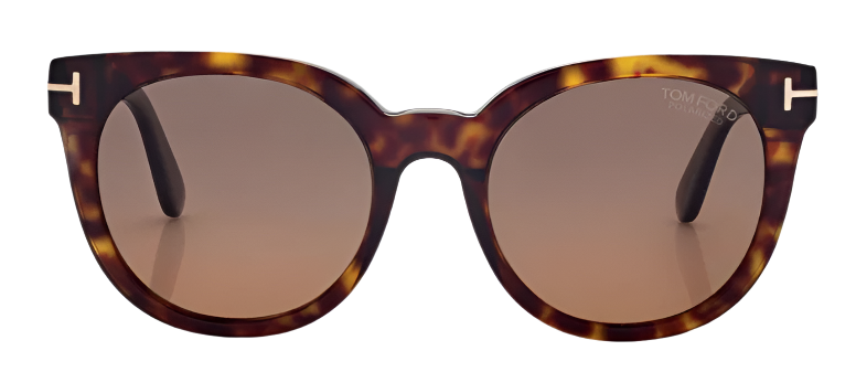 Alexander Daas - Tom Ford Moira FT1109 Sunglasses - Dark Havana - Brown Polar - Front View