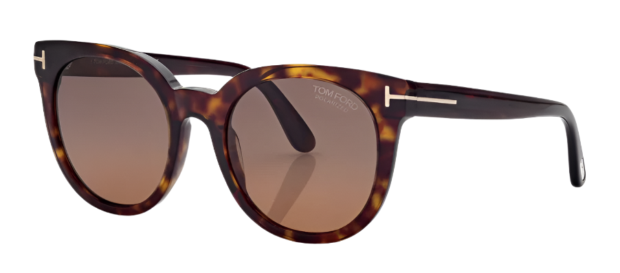 Alexander Daas - Tom Ford Moira FT1109 Sunglasses - Dark Havana - Brown Polar - Side View