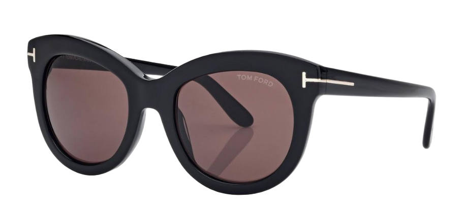 Alexander Daas - Tom Ford Odette FT1189 Sunglasses - 01E Shiny Black - Dark Brown - Side View